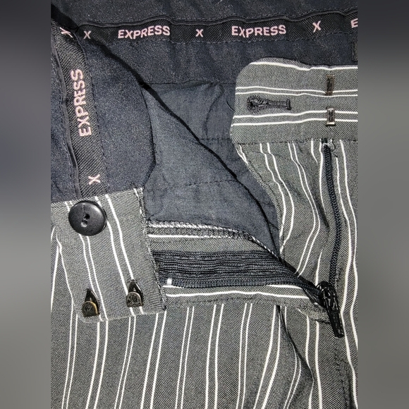 Express Black Pants with White Stripes - Picture 5 of 10